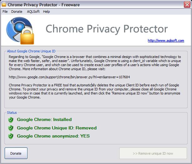 Chrome Privacy Protector